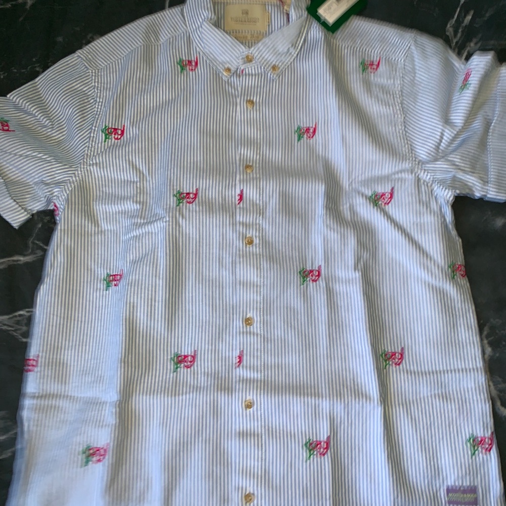 Scotch and Soda Men’s Short Sleeve Button Up